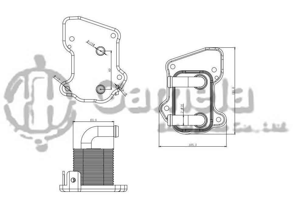 344005 - Oil-Cooler-for-OPEL-ASTRA-H-04-OEM-97373773