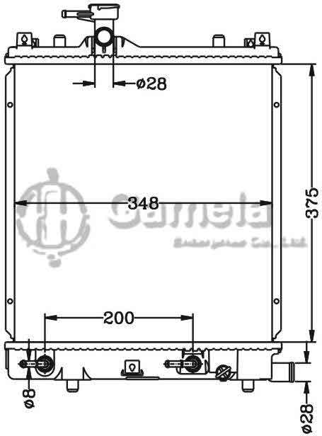 6110020AN - Radiator-for-Bei-Dou-Xing-AT