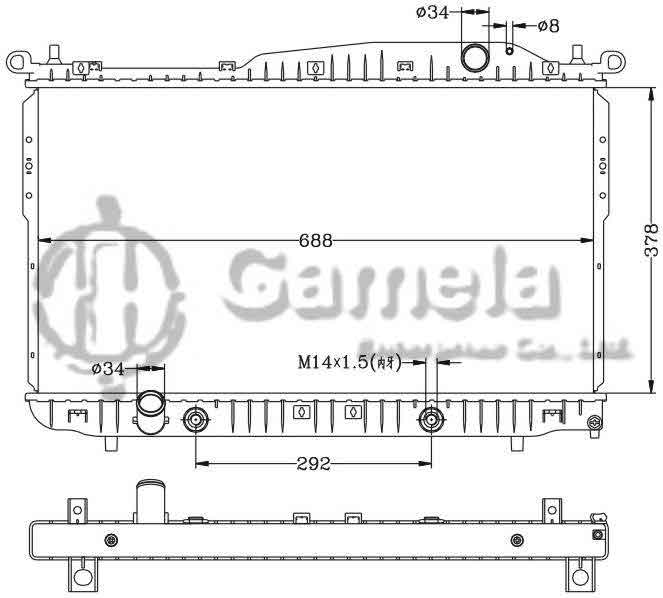 6111023AN - Radiator-for-DAEWOO-CHEVROLET-EPICA-08-AT