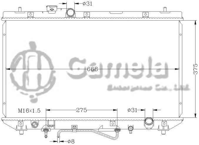 6112007N - Radiator-for-TOYOTA-CAMRY-92-94-SV40-AT-OEM-16400-7A140