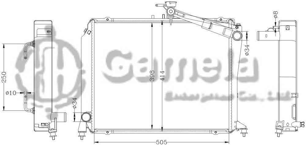 6112289N - Radiator-for-TOYOTA-HIACE-GAS-RZH104-98-99-AT-OEM-16400-75350
