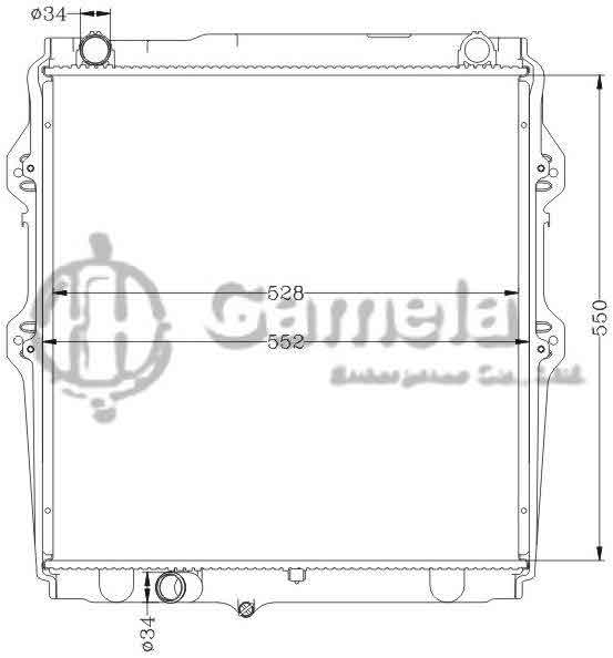 6112492N - Radiator-for-TOYOTA-HILUX-2003-MT