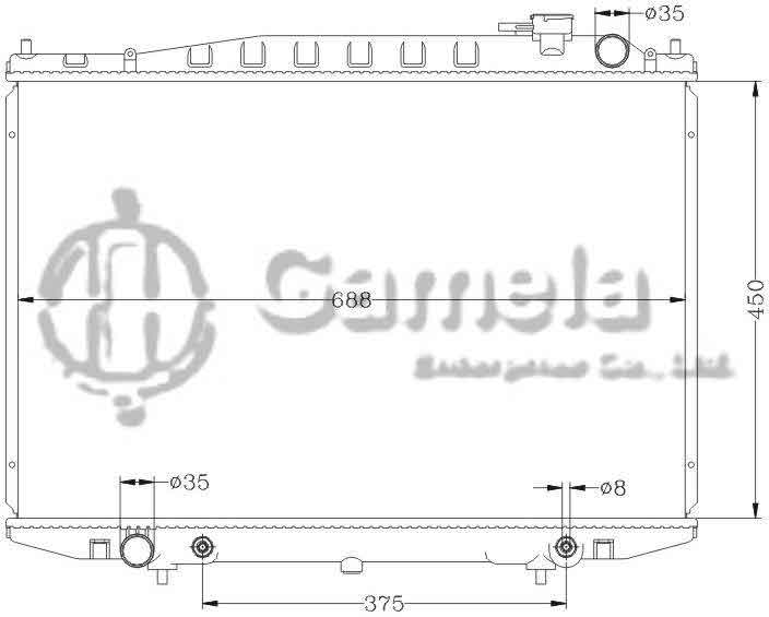 6115133AN - Radiator-for-NISSAN-BD22-TD27-AT