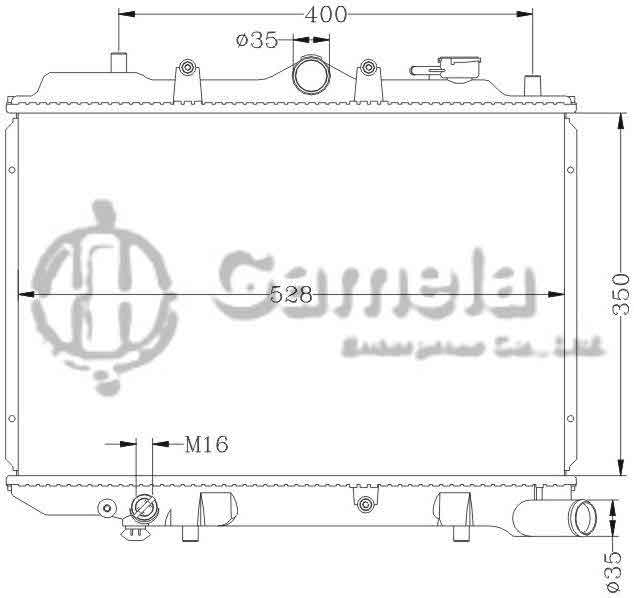 6116006N - Radiator-for-MAZDA-323-MT