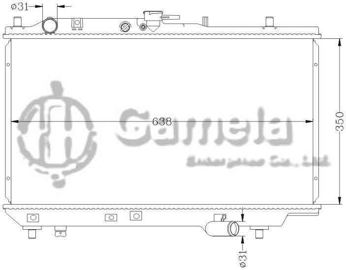 6116014N - Radiator-for-MAZDA-ASRINA-89-90-323BA-MT-OEM-BP28-15-200C-B63F-15-200D