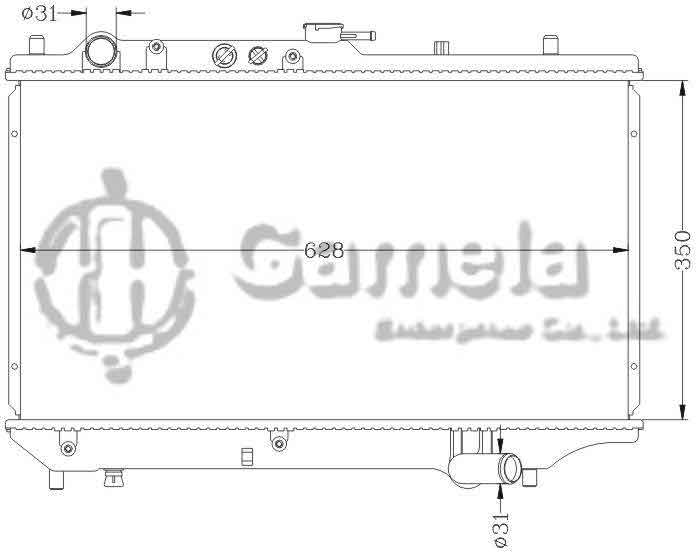 6116016N - Radiator-for-MAZDA-ASRINA-89-90-323BA-MT-OEM-BP28-15-200C-B63F-15-200D