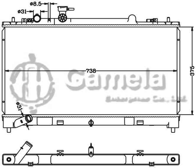 6116100N - Radiator-for-MAZDA-6-2010-Rui-Yi-2-0-MT