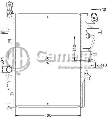 6116143NA - Radiator-for-MAZDA-BONGO-SD59T-97-99-AT-OEM-WL62-15-200E