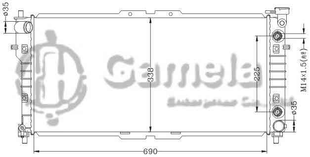 6116149NA - Radiator-for-MAZDA-MX6-93-96-626GE-V4-AT