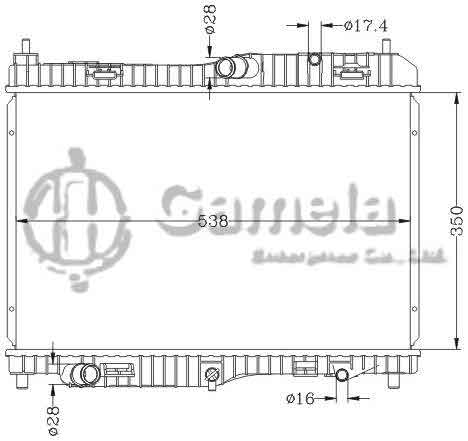 6131049ANA - Radiator-for-FORD-FIESTA-08-AT-OEM-1540332-1566662-1671561