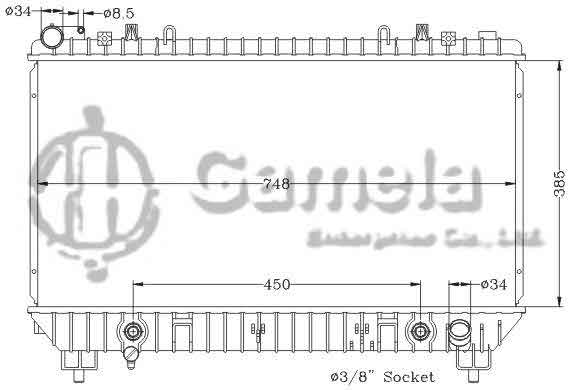 6132079NA - Radiator-for-GMC-CHEVROLET-CAMARO-10-12-AT-DPI-13141