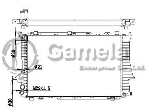 6190121036-T - Radiator-for-AUDI-100-QUATTRO-A6-S6-V6-20V-Tdi1-8-1-9-2-5-90-97-MT-NISSENS-60457A-OEM-4A0121251D-4A0121251A-4A0121251N-DPI-1925