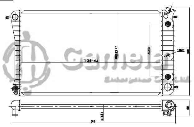 6190322131-T - Radiator-for-CHEVROLET-GMC-CAPRICE-V8-5-0-5-7-91-93-AT-DPI-1211