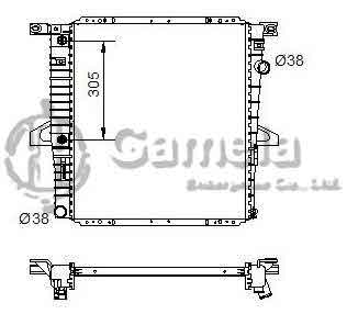 6191326064-T - Radiator-for-MAZDA-B-2300-PICKUP-L4-2-3-01-08-AT-DPI-2470