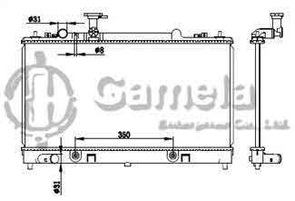 6191326073-T - Radiator-for-MAZDA-M6-02-AT-NISSENS-62464A-OEM-L32715200-L32715200A