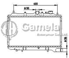 6191326091-T - Radiator-for-MAZDA-323-86-89-MT