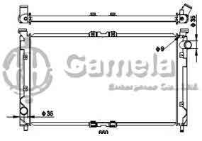 6191326141-T - Radiator-for-MAZDA-XEDOS993-MT-NISSENS-62398-OEM-KL6815200A-DPI-2065