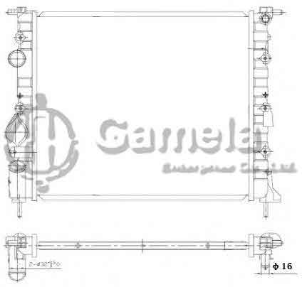 6191814039-T - Radiator-for-RENAULT-CLIO-1-2i-1998-2000-MT-OEM-7700314382