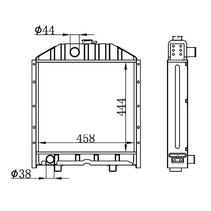 6255211 - Tractor-Radiator-OEM-5086414-4981428