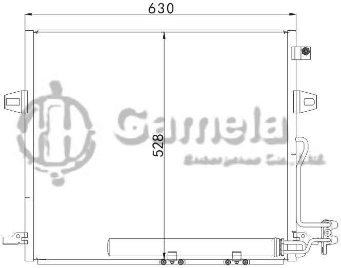 6387008 - Condenser-for-BENZ-GL-CLASS-W-164-06-OEM-2515000054