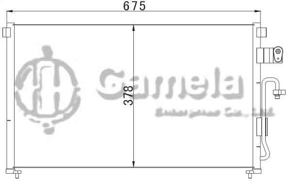6394005 - Condenser-for-GMC-CHEVROLET-EVANDA-02-OEM-96327357