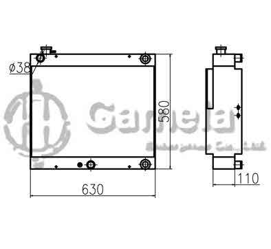 B510196 - Oil-Cooler-for-TB180FR-TB175C