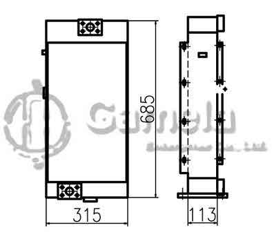 B510280 - Oil-Cooler-for-JS460LC