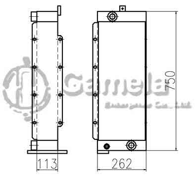 B510341 - Oil-Cooler-for-XCMG60