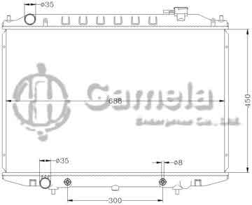 6115113AN - Radiator for NISSAN BD22/TD27 AT