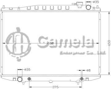 6115133AN - Radiator for NISSAN BD22/TD27 AT