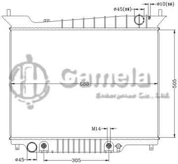 6131057ANA - Radiator for FORD EXPEDITION '03-04 AT FORD LINCOLN NAVIGATOR '03-04 AT DPI: 2609