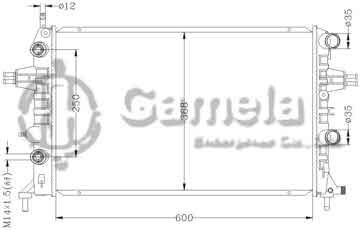 6142023AN - Radiator for OPEL ASTRA G '98- AT