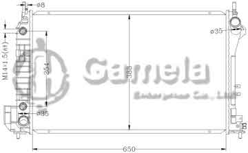 6142049AN - Radiator for OPEL VECTRA C '02- AT OPEL SIGNUM '03- AT OEM: 1300247