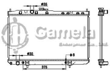 6191419226-T - Radiator for NISSAN SUNNY 07 A/T