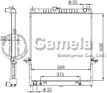 6191419256-T - Radiator for NISSAN A/T