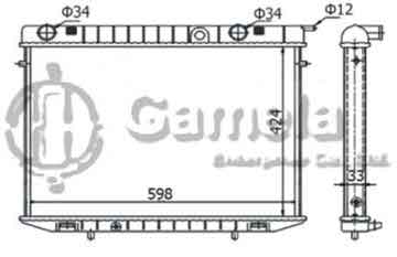 6191516079-T - Radiator for OPEL M/T