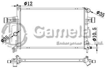 6191516080-T - Radiator for OPEL M/T