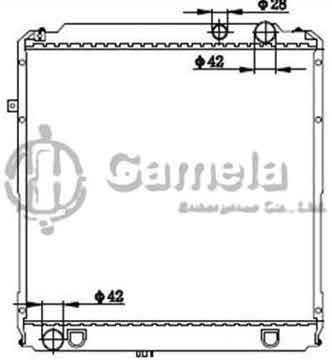 6192025310-T - Radiator for TOYOTA COASTER BB40 97-99 A/T