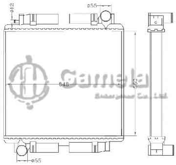 6255021 - Radiator for BENZ BUS MT OEM: A3825010001