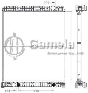 6255025 - Radiator for BENZ BUS AT