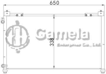 6381050 - Condenser for HONDA CG1 3.0L(98-)