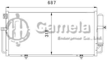 6385002 - Condenser for SUBARU IMPREZA (02-)