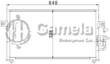 6386011 - Condenser for HYUNDAI ELANTRA (95-) OEM: 97606-29000