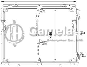 6387004 - Condenser for BENZ S-CLASS W 140 (91-) OEM: 1408300070