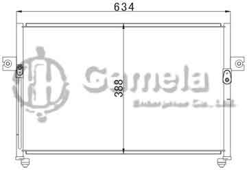 6389007 - Condenser for HYUNDAI JAC REFINE '03 OEM: 97606-4A001