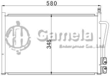 6391003 - Condenser for FORD FIESTA (01-) OEM: 1384859