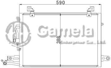 6392003 - Condenser for AUDI 100(90-) OEM: 4A0260401A
