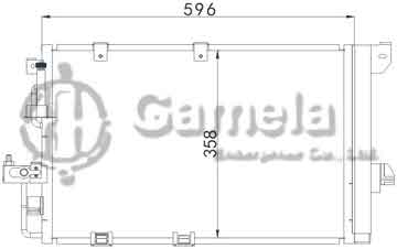6394007 - Condenser for CHEVROLET GMC VIVA(05-)