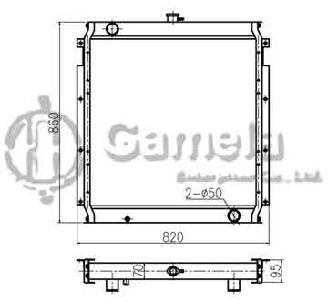 B500236 - Radiator for E320A OEM: 7Y-1961